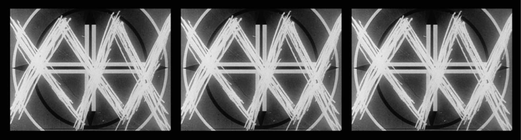 THREE SCREEN RAY, 2006. Three-channel video projection, black and white, sound, 5:14 min. San Francisco Museum of Modern Art, Accessions Committee Fund purchase. © 2016 Conner Family Trust, San Francisco / Artists Rights Society (ARS), New York